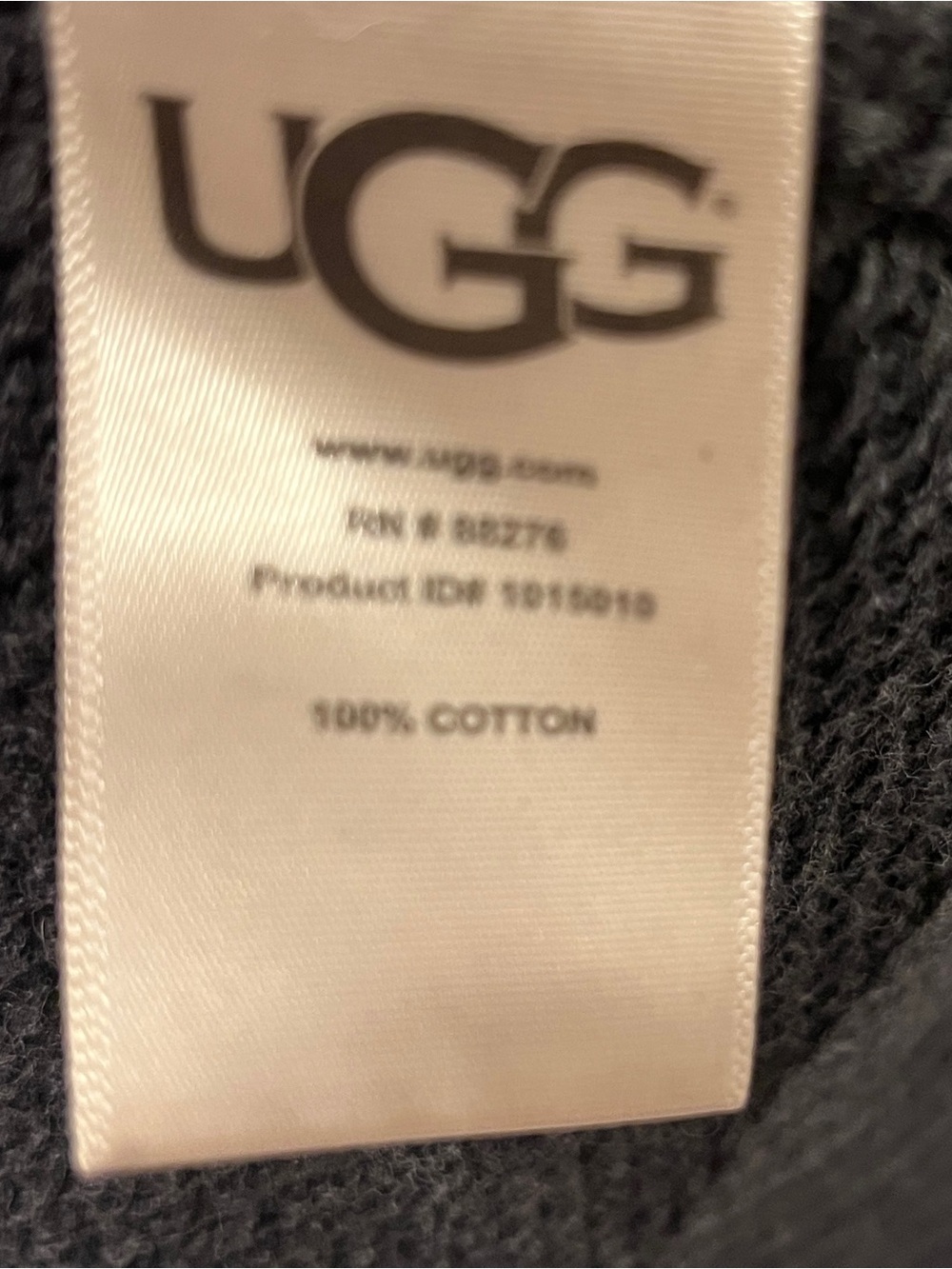 UGG Australia Dark Grey 100% Cotton Cardigan Sweater Size xs / s - Picture 8 of 8